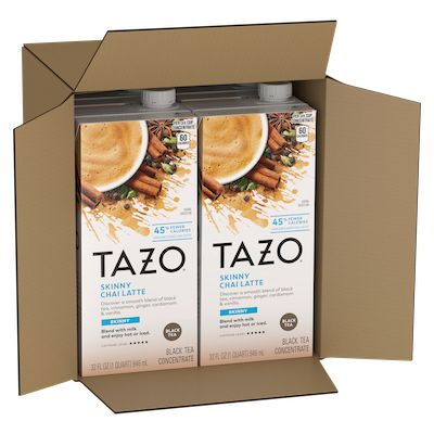 TAZO® Tea Concentrate Skinny Chai Latte 1:1 6 x 32 oz - 